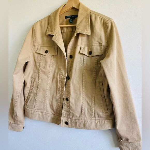Ralph Lauren Denim and Corduroy Khaki Tan Jacket Size Utility Barn - Picture 3 of 8